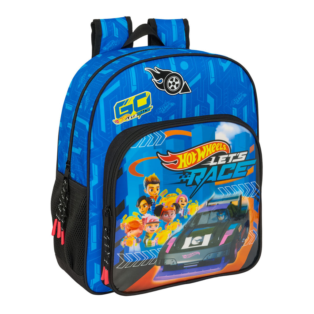 Sportlicher Schulrucksack Blau-Schwarz – Bereit für die Schule