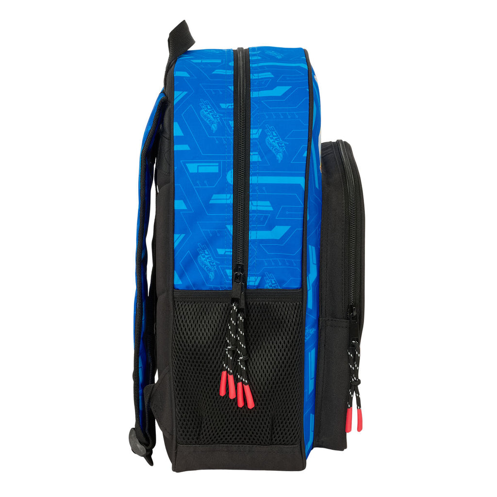 Sportlicher Schulrucksack Blau-Schwarz – Bereit für die Schule