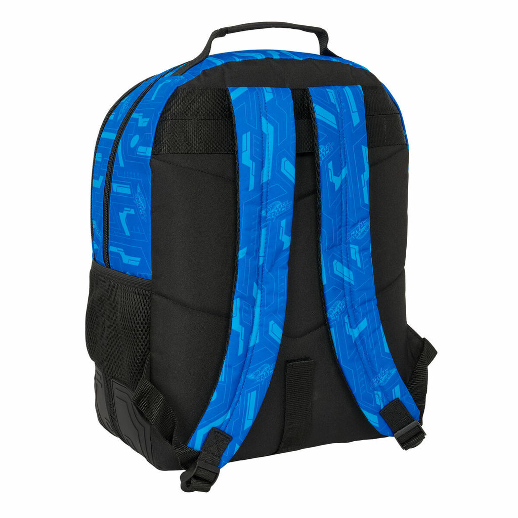 Sportlicher Schulrucksack Blau-Schwarz – Bereit für die Schule