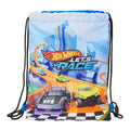 Rucksacktasche mit Bändern Hot Wheels Let's race Blau Schwarz 26 x 34 x 1 cm