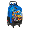 Schulrucksack mit Rädern Hot Wheels Let's race Blau Schwarz 33 x 45 x 22 cm – Bild 1 | LuxeStyle
