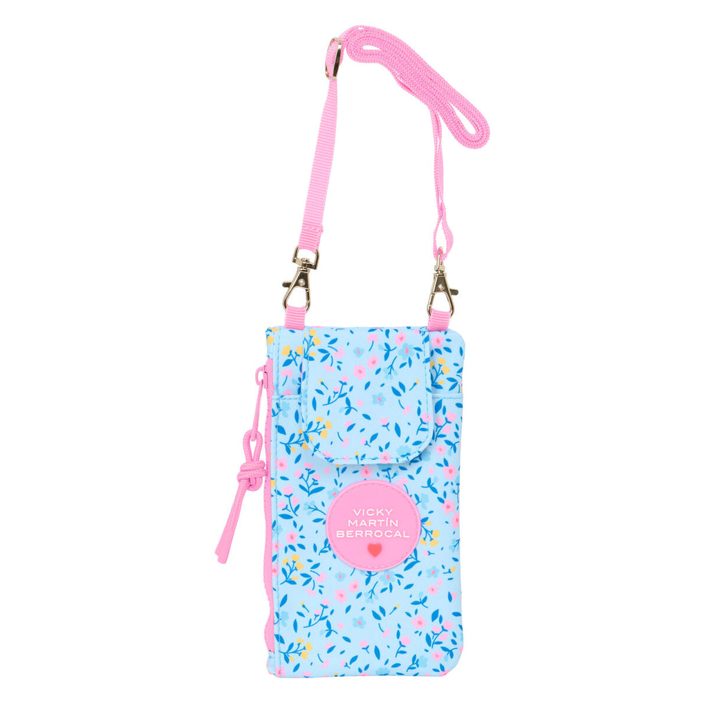 Handy‑Geldbörse Vicky Martín Berrocal Paraíso Blau Rosa – LuxeStyle Schweiz