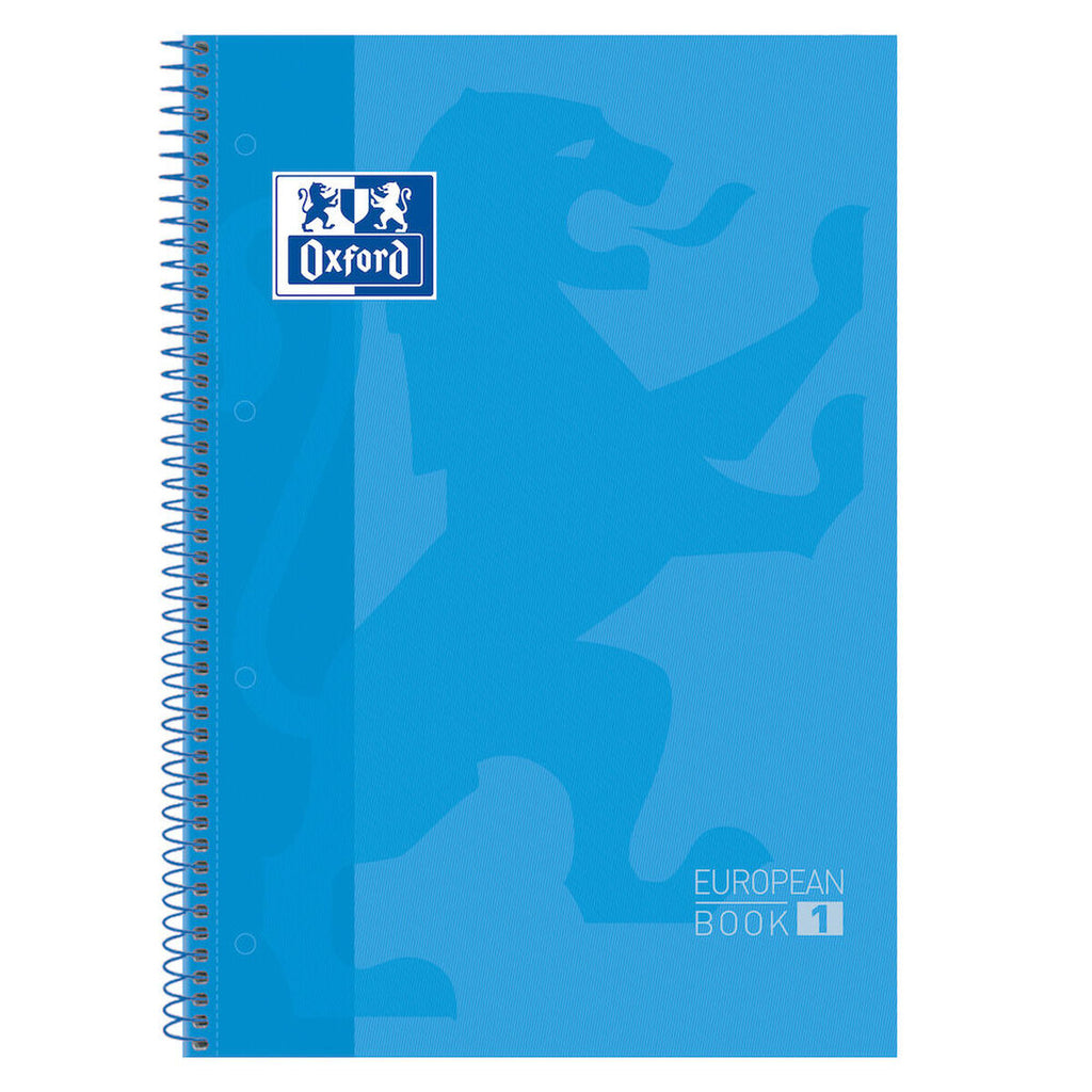 Notizbuch Oxford European Book türkis A4 A4+ 80 Blatt 5 Stücke – LuxeStyle Schweiz