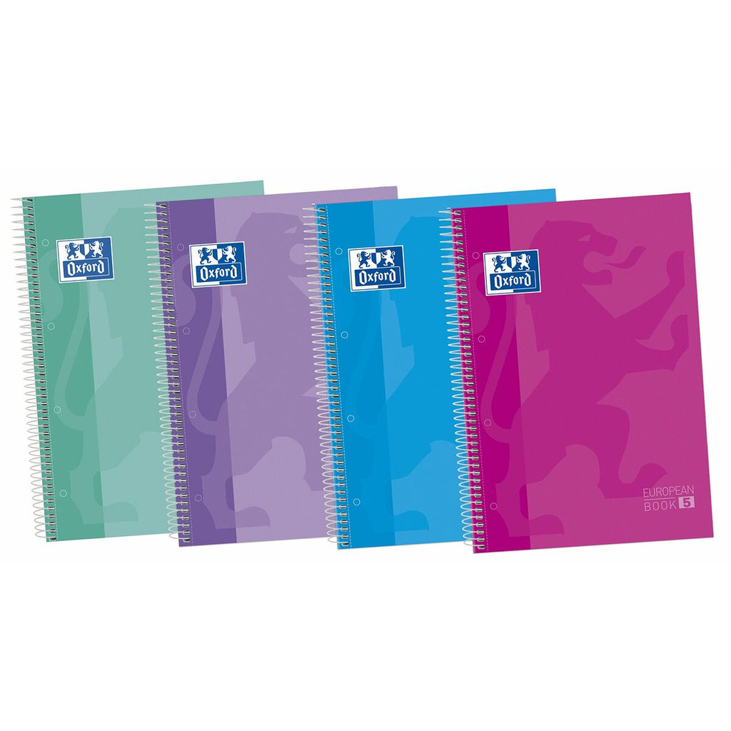 Notizbuch Oxford European Book Bunt A4 120 Blatt Mikroperforiert 5