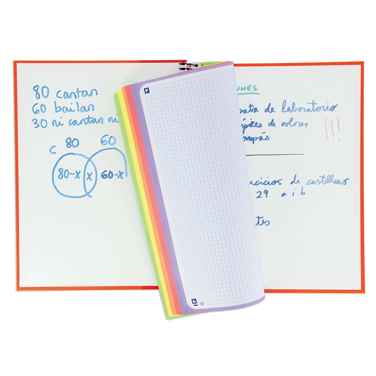 Notizbuch Oxford European Book Bunt A4 120 Blatt Mikroperforiert 5