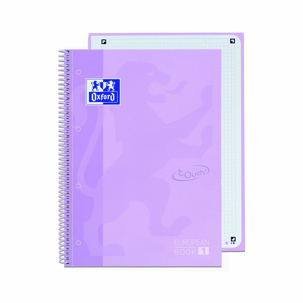 Notizbuch Oxford European Book Violett A4 A4+ 80 Blatt 5 Stücke – LuxeStyle Schweiz