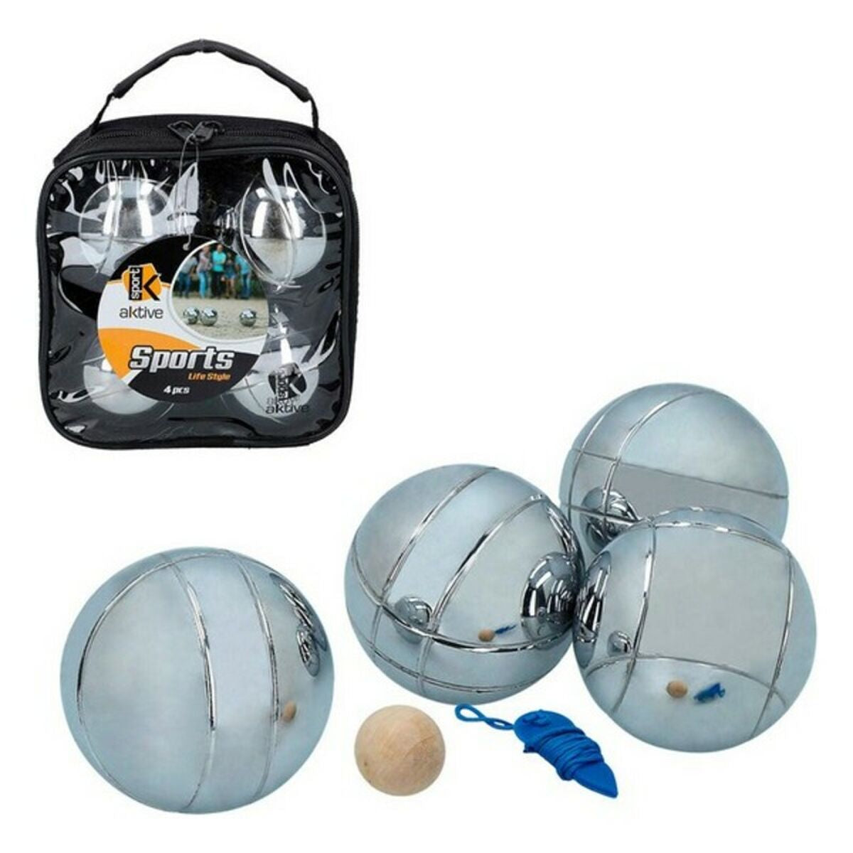 Boccia-Spielset Aktive Metall 16 x 7 x 17 cm