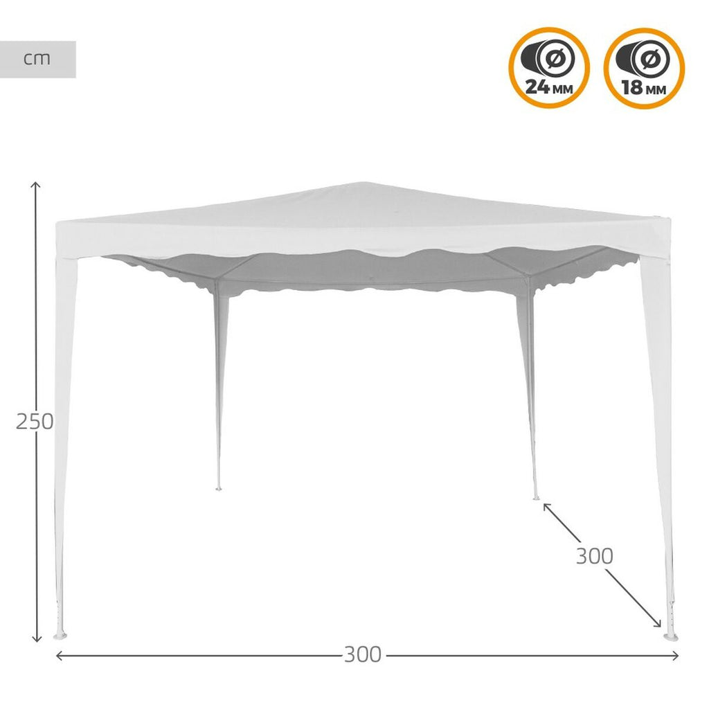 Garten-Pavillon «Sole» · 3×3 m, Sonnenschutz