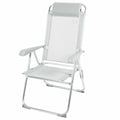 Gepolsterte Campingstuhl Aktive Neigbar Grau 44 x 55 x 101 cm