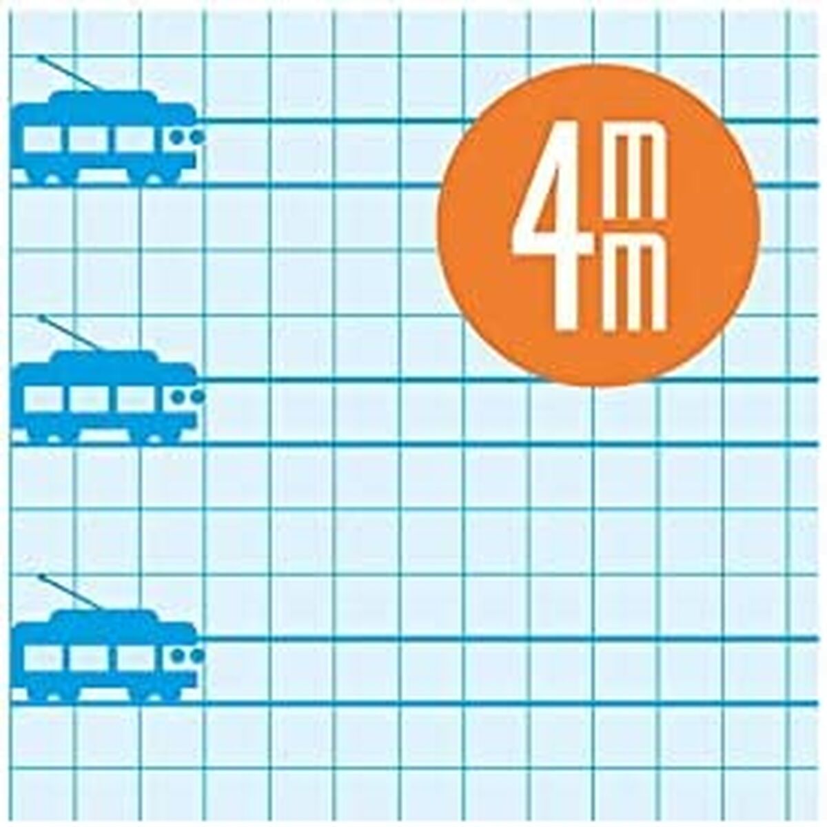 Notizbuch Lamela Fluorine Blue Din A4 80 Blatt 5 Stücke