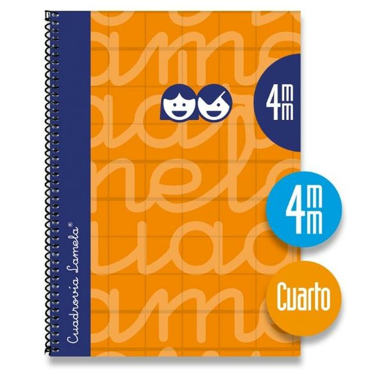 Notizbuch Lamela Orange Viertel 80 Blatt 5 Stücke – LuxeStyle Schweiz