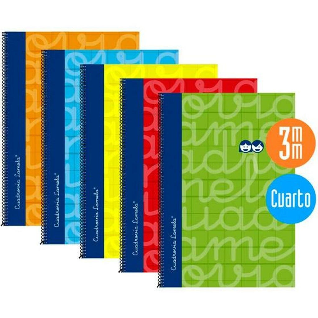 Notizbuch Lamela Bunt Viertel 80 Blatt 5 Stücke – LuxeStyle Schweiz