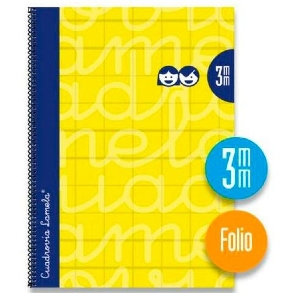 Notizbuch Lamela Gelb Blatt 80 Blatt 21,5 x 31,5 cm 3 mm 5 Stücke