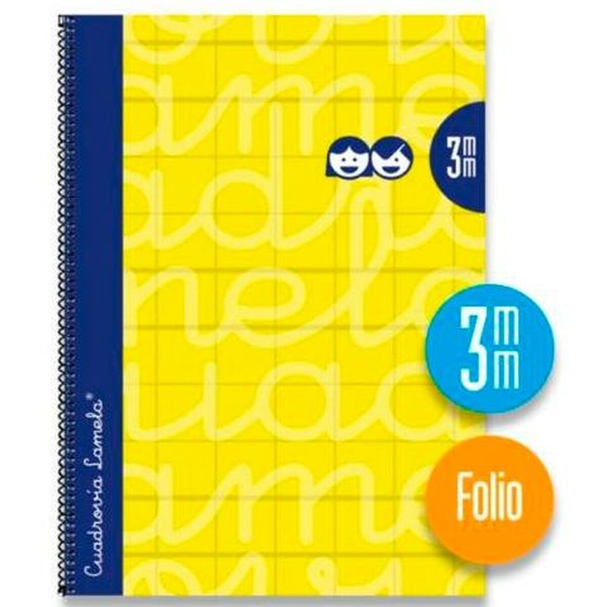 Notizbuch Lamela Gelb Blatt 80 Blatt 21,5 x 31,5 cm 3 mm 5 Stücke