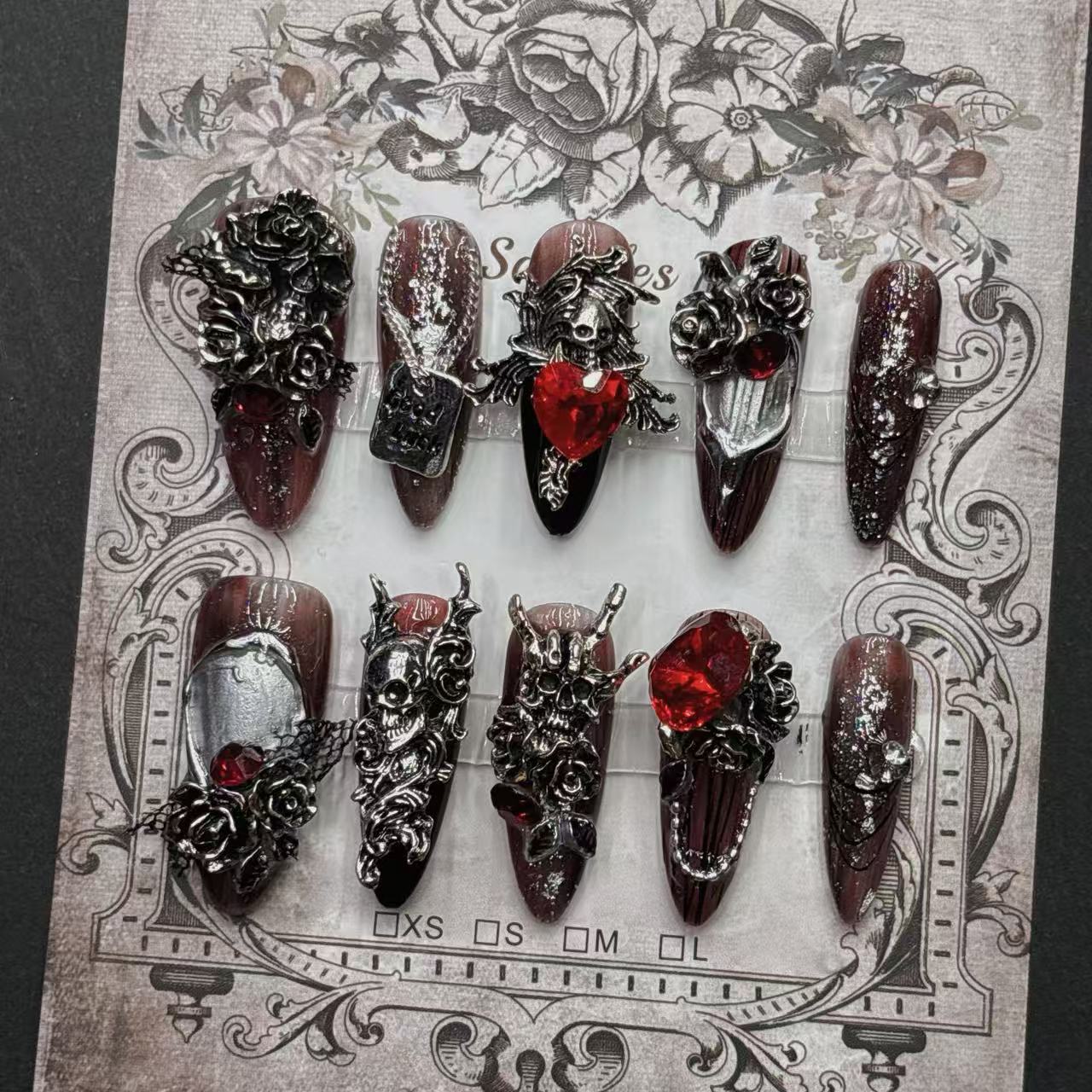 Aufhellende handgemachte Wearable Nails