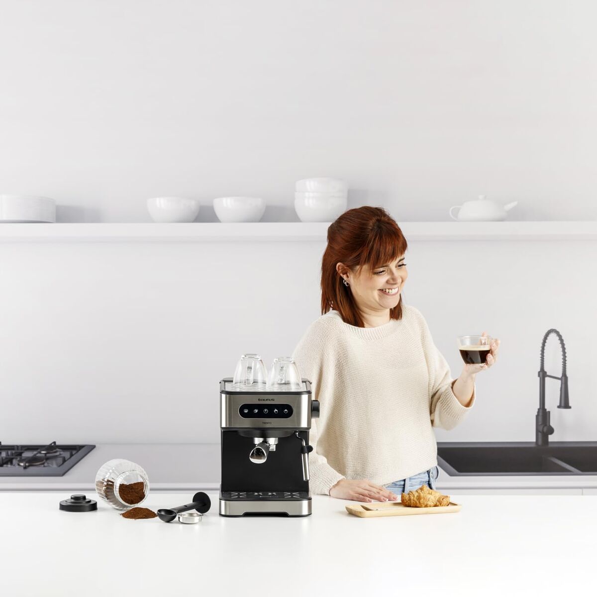 Express-Kaffeemaschine Taurus TRENTO Stahl 1,5 L