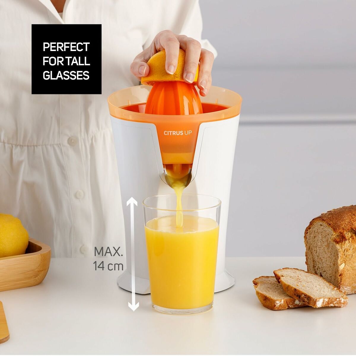 Elektrischer Entsafter Taurus CITRUS UP Weiß Orange 200 ml