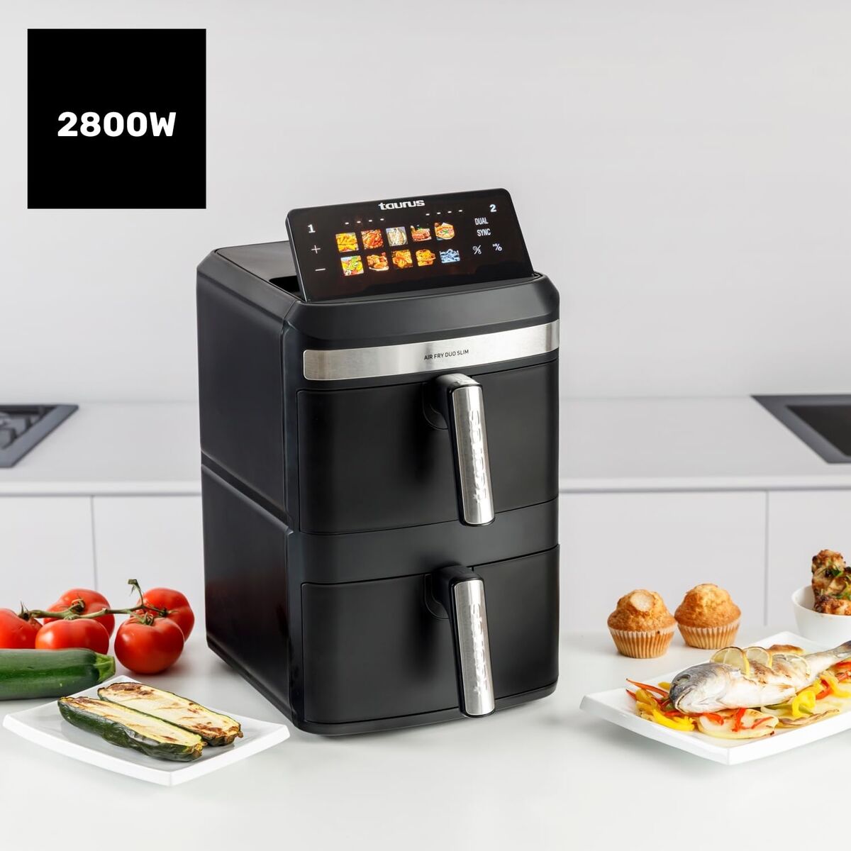 Heißluftfritteuse Taurus DUO SLIM AF2602 13 L