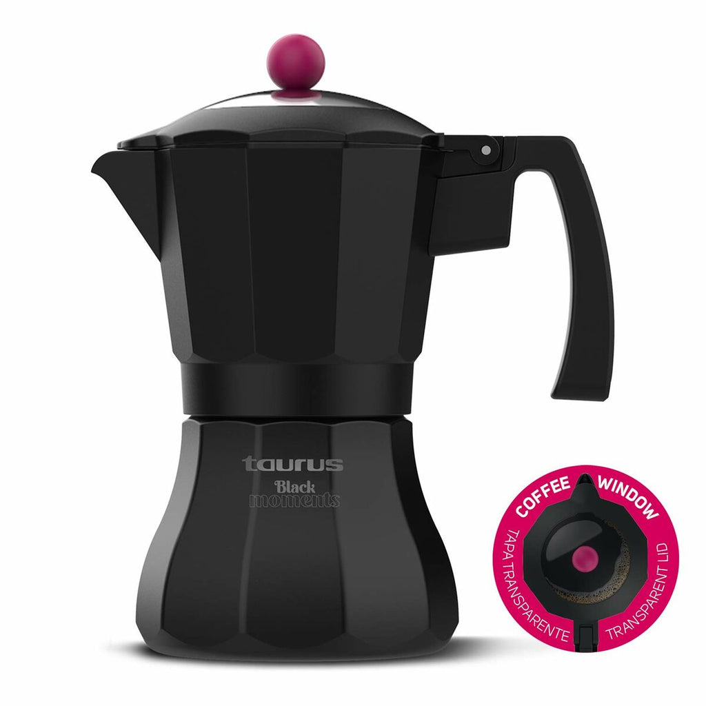 Italienische Kaffeemaschine Taurus KCP9006I 6T Schwarz Aluminium 6 Tas