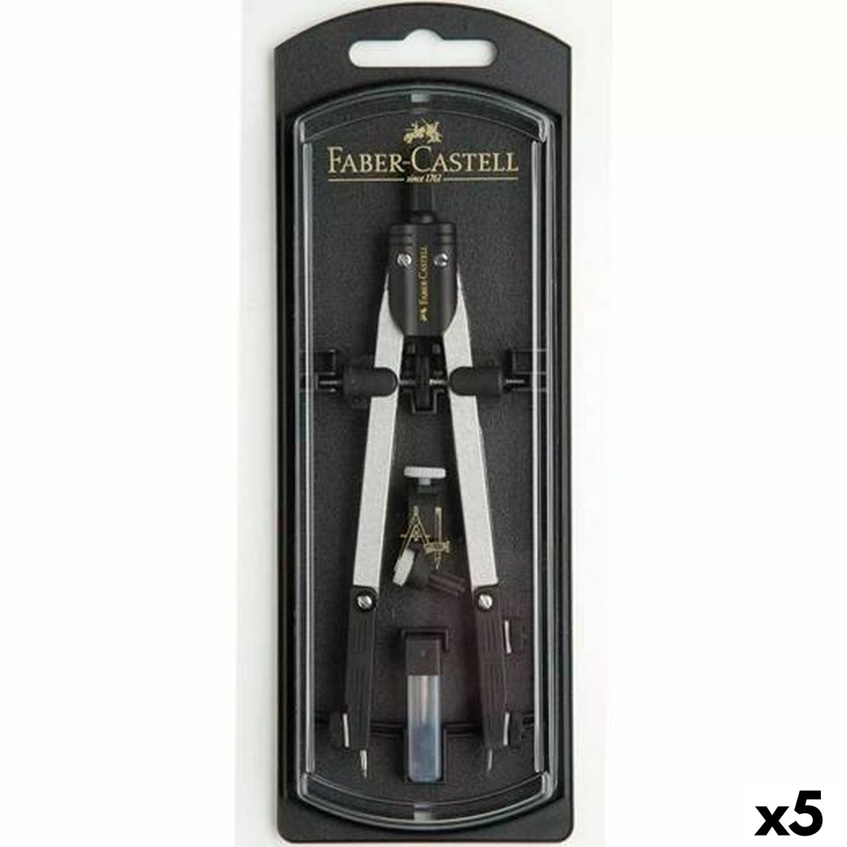 Kompass Faber-Castell 17 cm Zubehör (5 Stück)