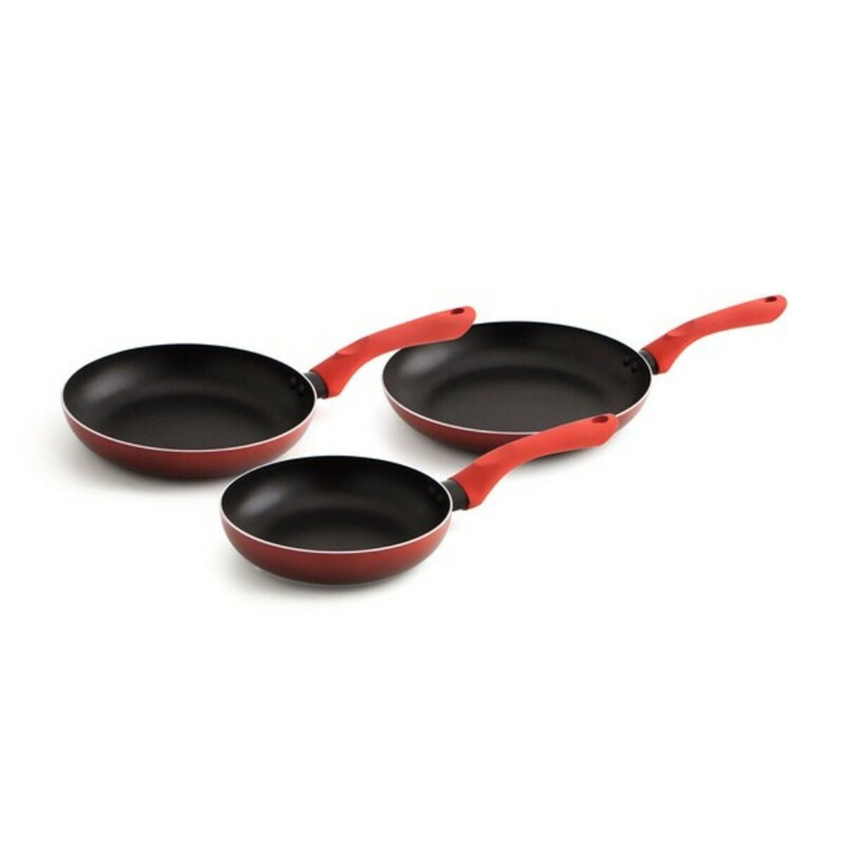 Pfannen-Set Quid Tokio Rot Metall (3 pcs) – LuxeStyle Schweiz