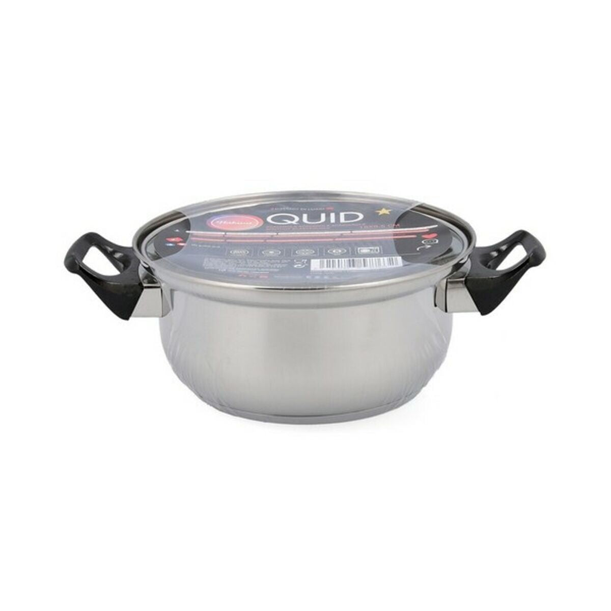 Topf mit Deckel Quid Habitat Stahl 18 x 8,5 cm