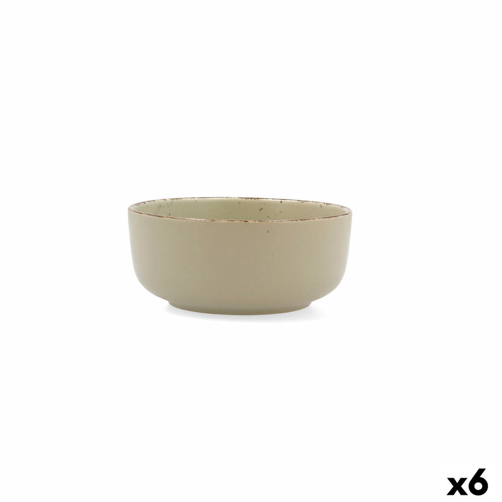 Schüssel für Vorspeisen Quid Duna grün aus Keramik 15 x 15 cm (6 Stück
