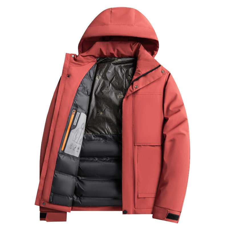 Gefütterte Wander- und Freizeitjacke für Herren