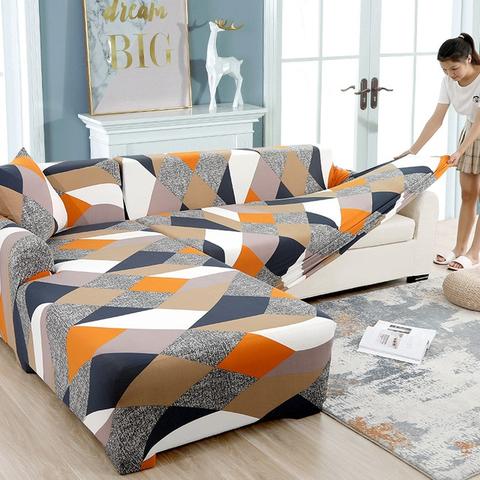 Elastischer Sofaüberzug Kaleidoskop-Muster – Bild 11 | LuxeStyle