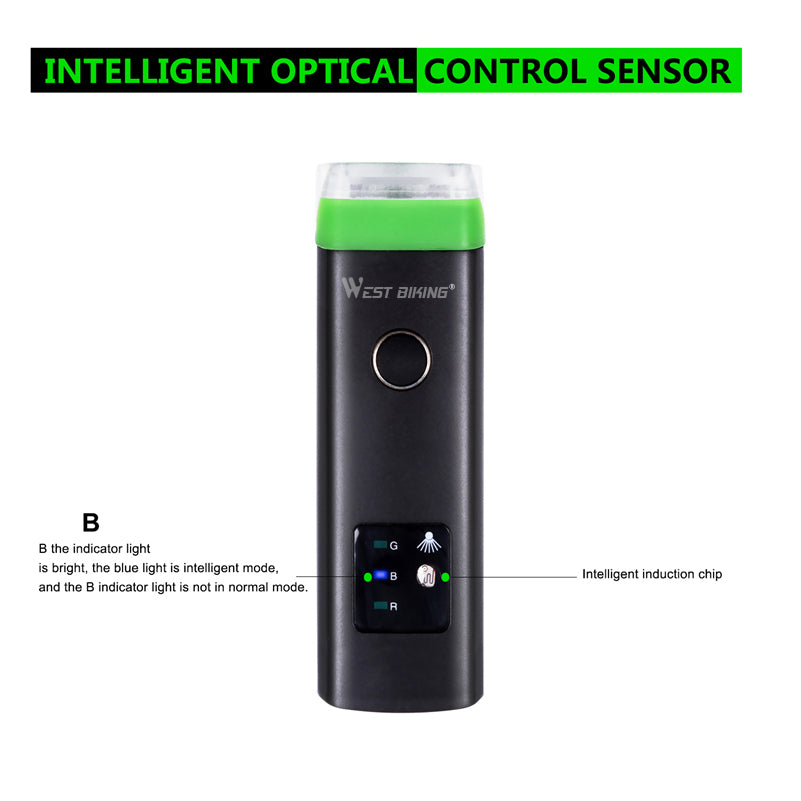 Intelligentes USB-Velo-Frontlicht mit Sensor – Bild 3 | LuxeStyle