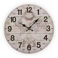 Wanduhr Versa World Holz (28 x 28 x 9 cm) – LuxeStyle Schweiz