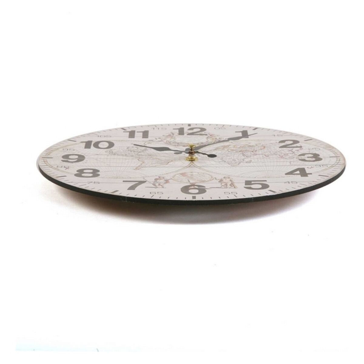 Wanduhr Versa World Holz (28 x 28 x 9 cm) – LuxeStyle Schweiz