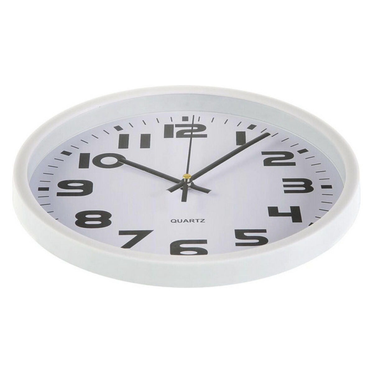 Wanduhr Versa Weiß Kunststoff 3,8 x 25 x 25 cm