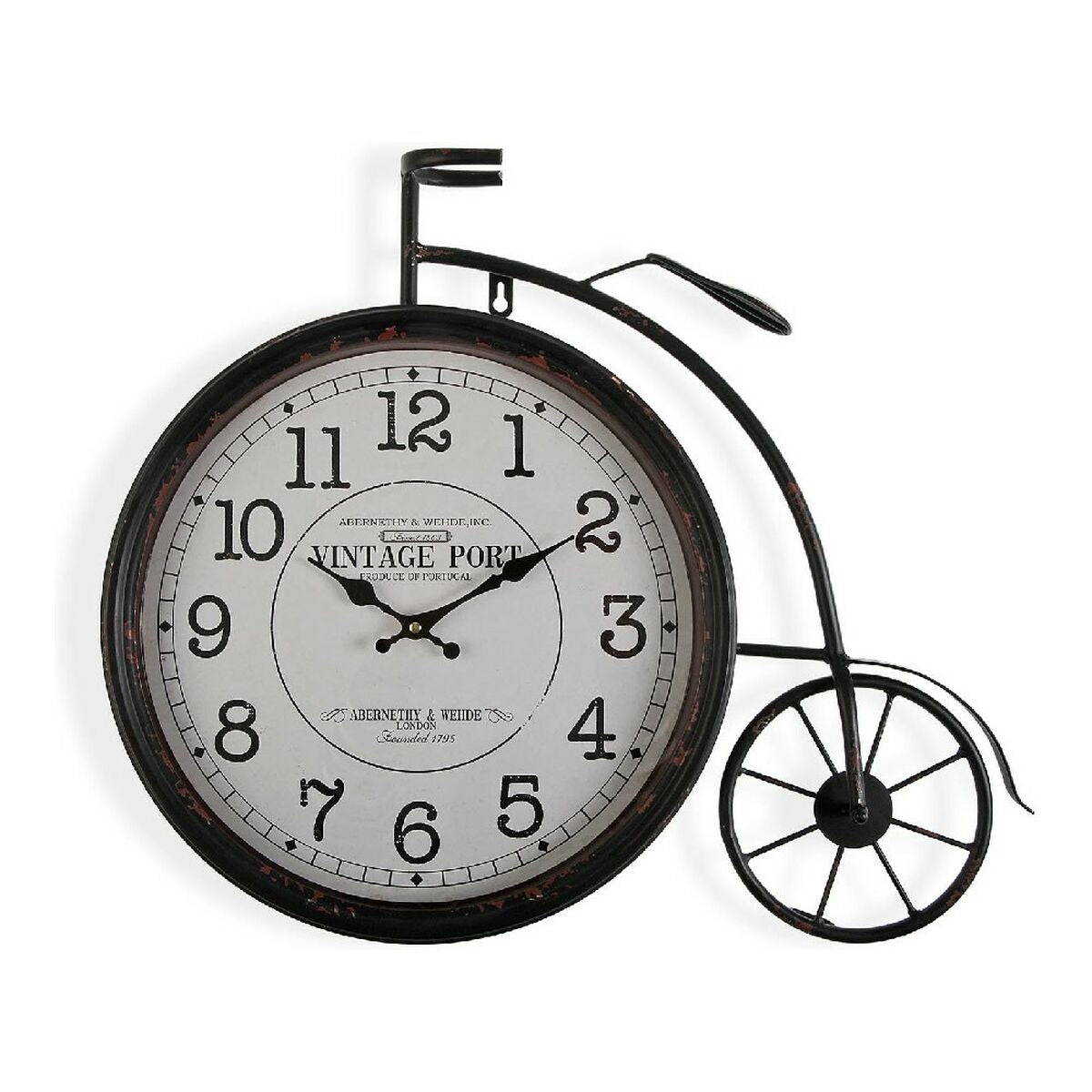 Wanduhr Versa Bicycle Metall (6 x 60 x 50 cm) – LuxeStyle Schweiz