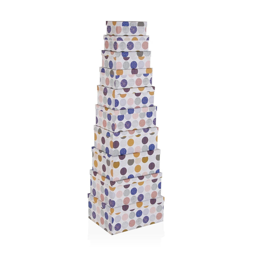 Aufbewahrungsboxen «Dots» · stapelbar, 3er-Set