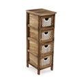 Kommode «Versa» Adda Braun (32×81×26 cm)