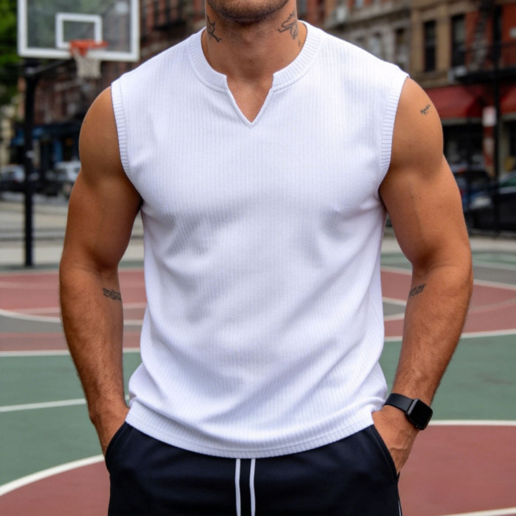 Herren-Strick-Weste Slim Fit