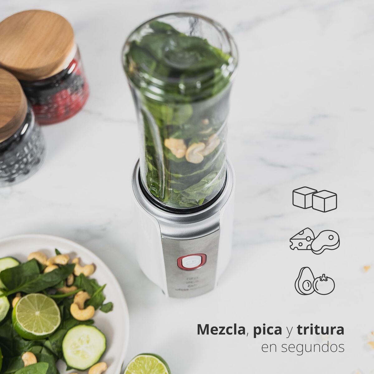 Standmixer UFESA NUTRIFUSION 1200W 2B Weiß Schwarz 1200 W 500 ml