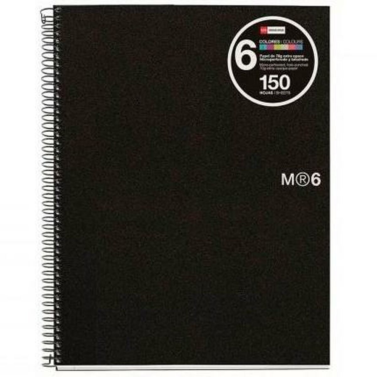 Notizbuch Miquelrius Mikroperforiert Graphit A4 5 Stücke