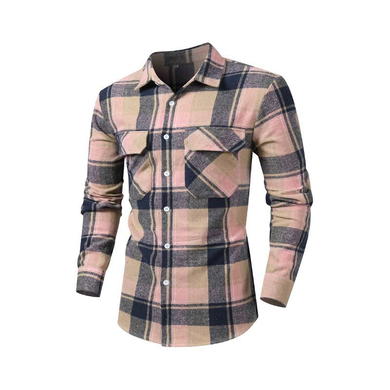 Herren Hemd mit Revers und Karomuster – Bild 5 | LuxeStyle