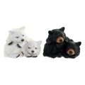 Deko-Figur DKD Home Decor Weiß Schwarz 14,5 x 14,5 x 11 cm Harz (2