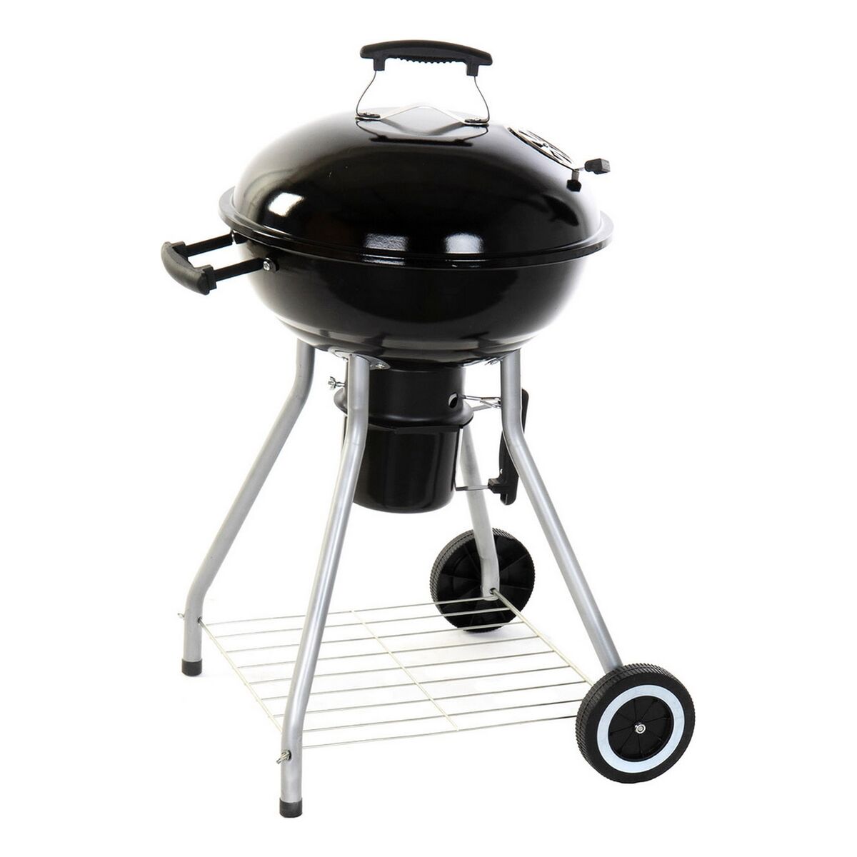 Mobiler Holzkohlegrill mit Deckel – Grillen leicht gemacht