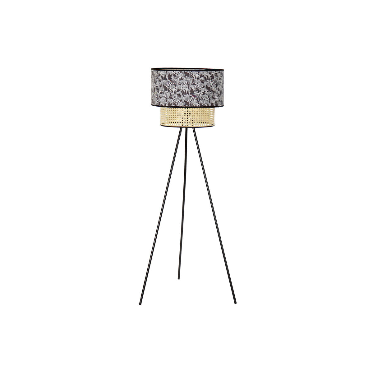 Exotische Palmen Stehlampe – Kolonialer Stil, warmes Licht.