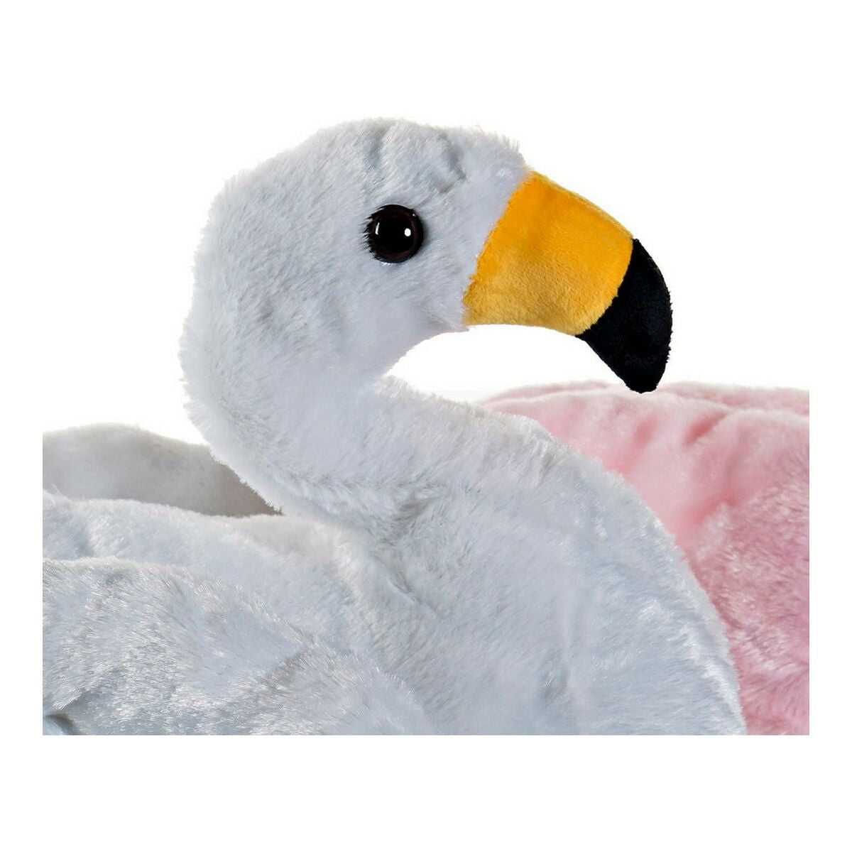 Plüschtier DKD Home Decor Weiss Rosa Für Kinder Rosa Flamingo 34 x 25 x 27 cm (2 Stück)