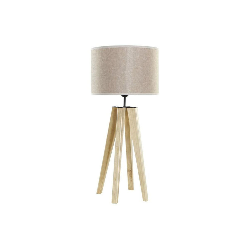 Tischlampe DKD Home Decor Beige Holz Braun 220 V 50 W 30 x 30 x 69 cm