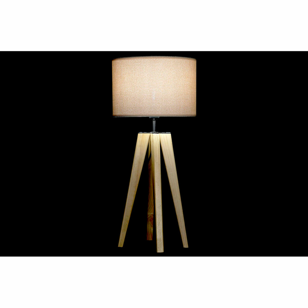 Tischlampe DKD Home Decor Beige Holz Braun 220 V 50 W 30 x 30 x 69 cm