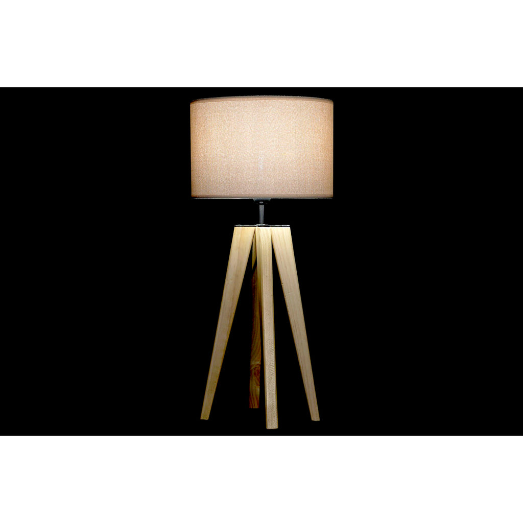 Tischlampe DKD Home Decor Beige Holz Braun 220 V 50 W 30 x 30 x 69 cm