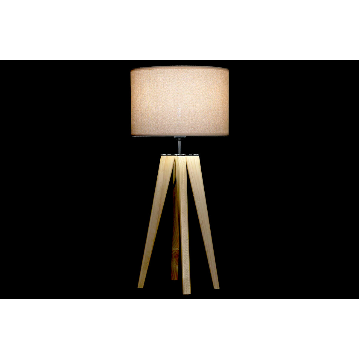 Tischlampe DKD Home Decor Beige Holz Braun 220 V 50 W 30 x 30 x 69 cm