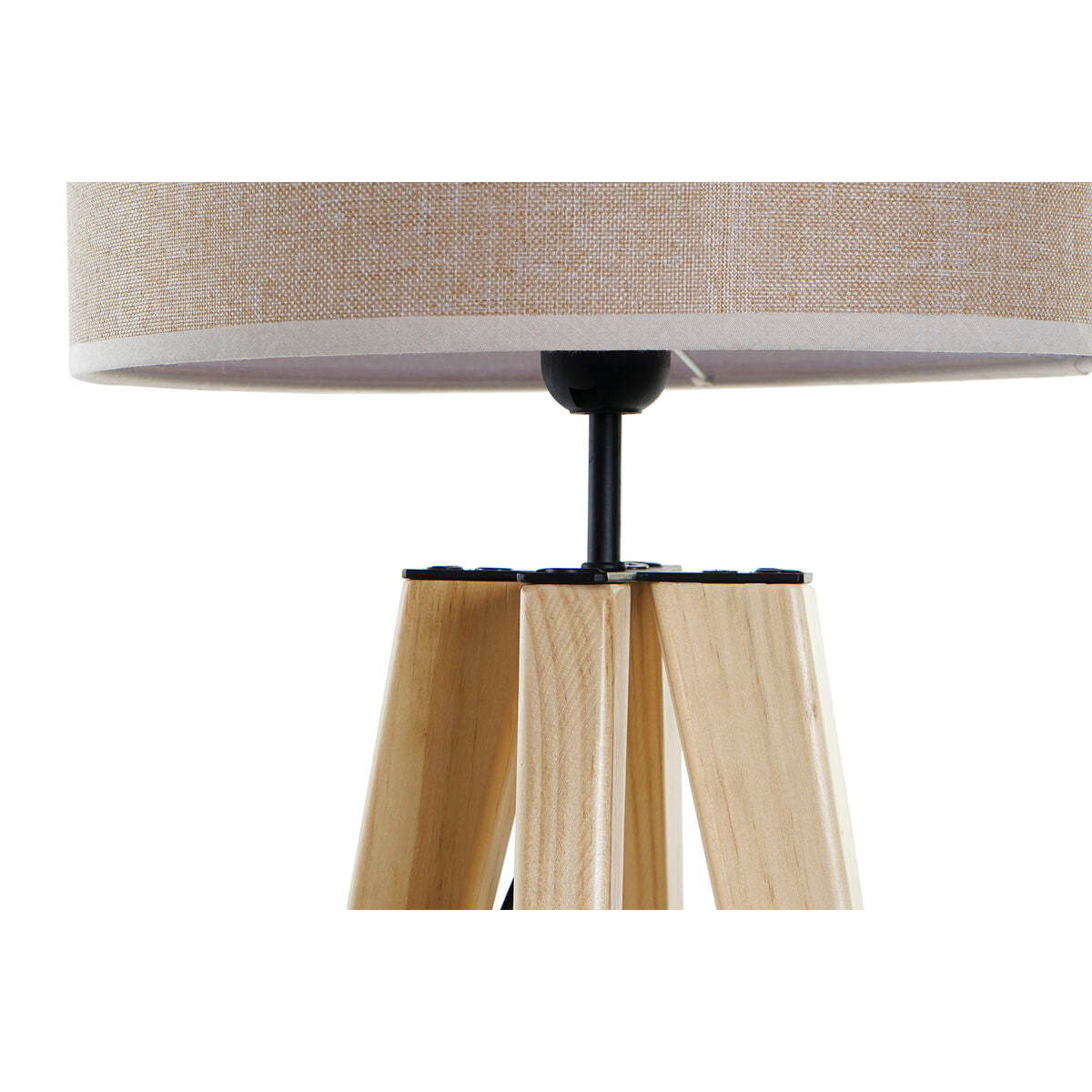 Tischlampe DKD Home Decor Beige Holz Braun 220 V 50 W 30 x 30 x 69 cm