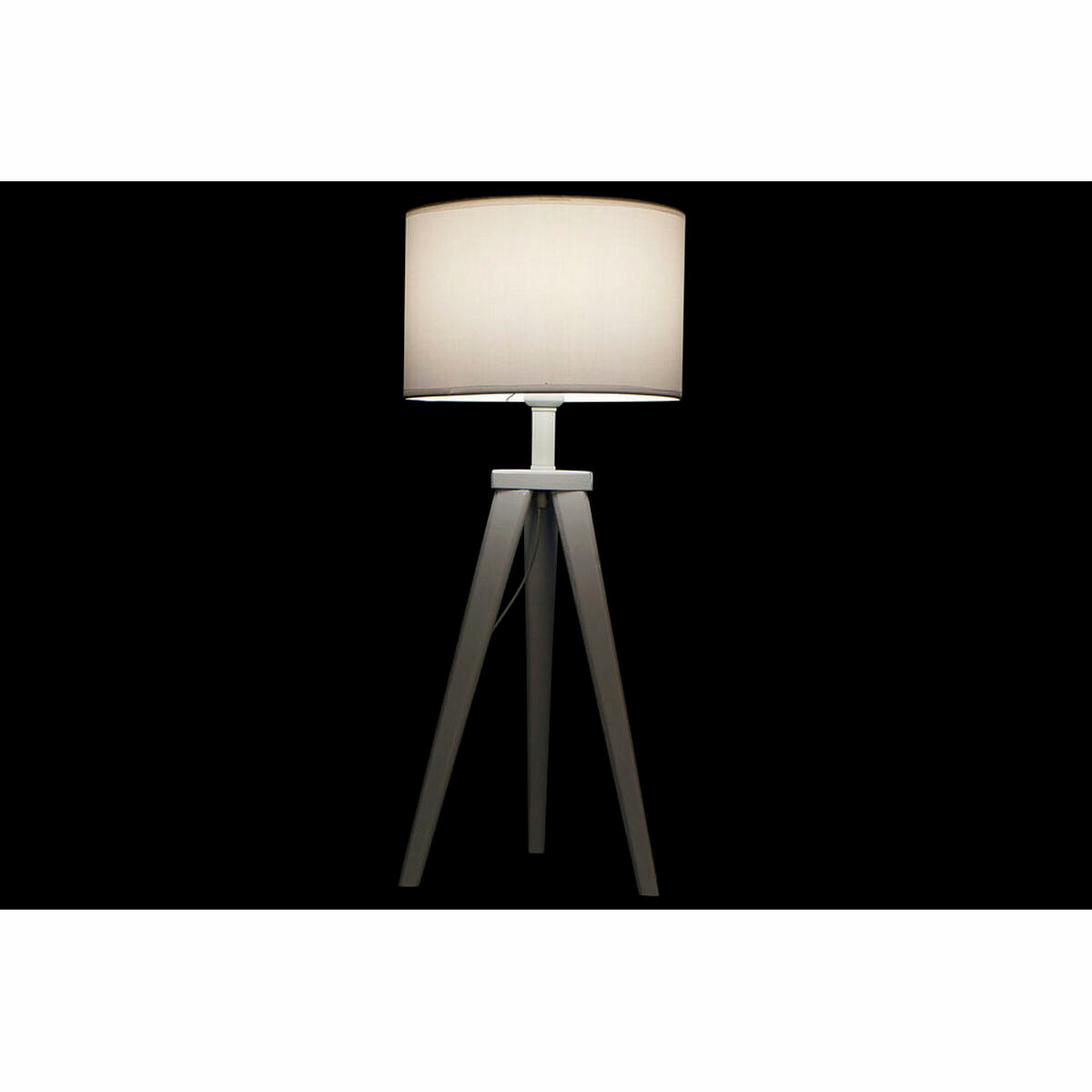 Holz-Tischlampe Weiß – Natürliches Licht für Ihr Heim